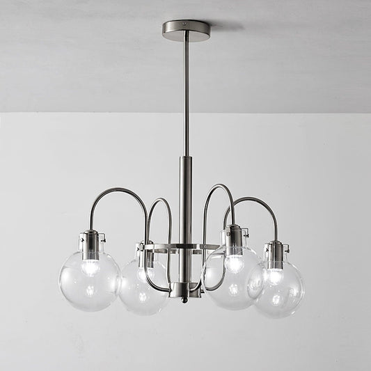 Elegant Hansford Chandelier with Adjustable Arms and Crystal Accents