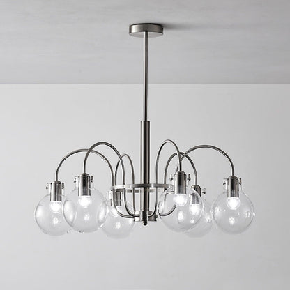 Elegant Hansford Chandelier with Adjustable Arms and Crystal Accents