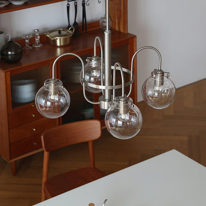 Elegant Hansford Chandelier with Adjustable Arms and Crystal Accents