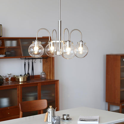 Elegant Hansford Chandelier with Adjustable Arms and Crystal Accents