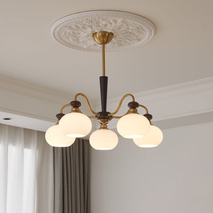 Harmonia Sphere Chandelier - Elegant Design with Adjustable Height & L