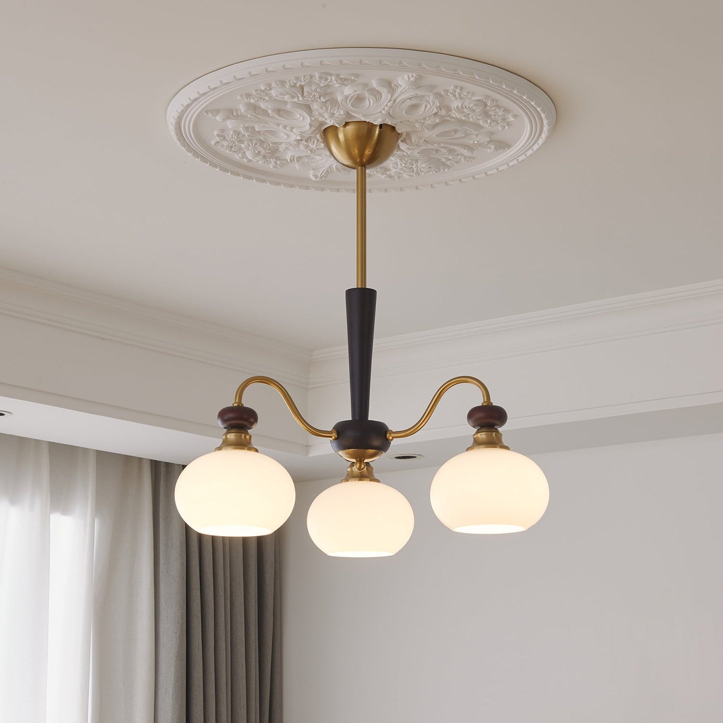 Harmonia Sphere Chandelier - Elegant Design with Adjustable Height & L