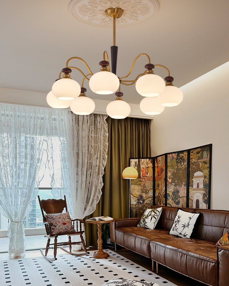 Harmonia Sphere Chandelier - Elegant Design with Adjustable Height & L