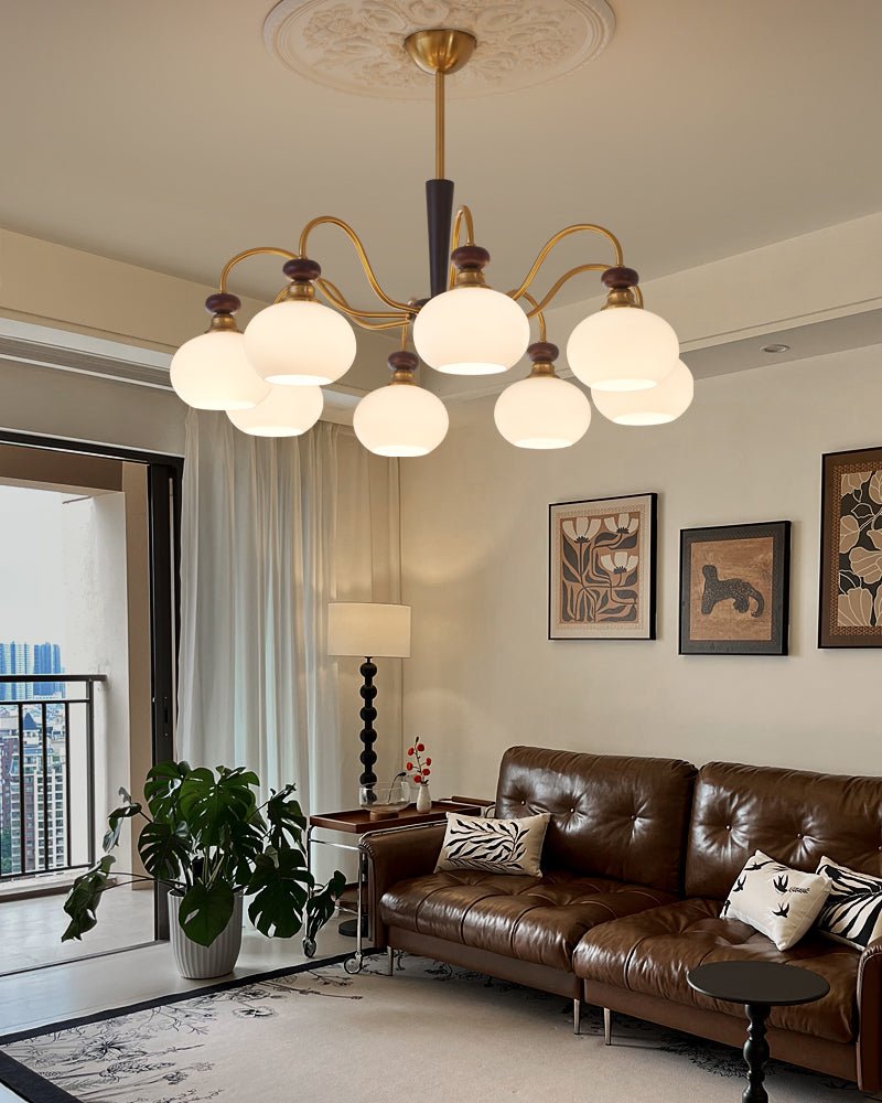 Harmonia Sphere Chandelier - Elegant Design with Adjustable Height & L