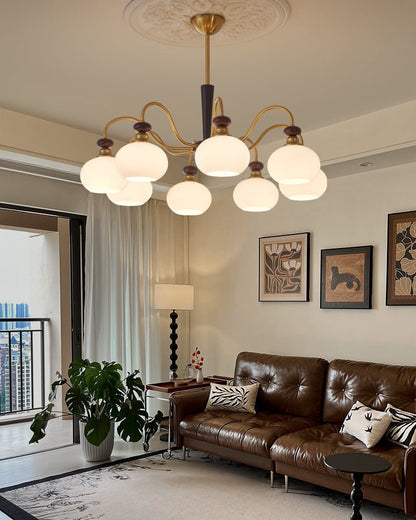 Harmonia Sphere Chandelier - Elegant Design with Adjustable Height & L