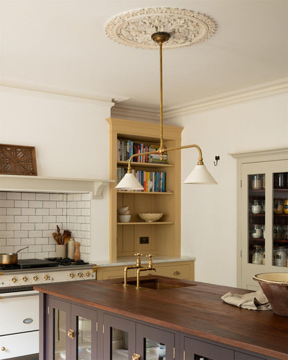 Elegant Heirloom Chandelier - Crystal Accents & Adjustable Height