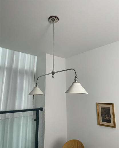 Elegant Heirloom Chandelier - Crystal Accents & Adjustable Height