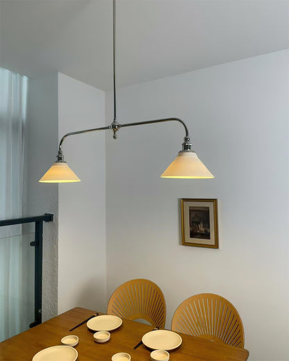 Elegant Heirloom Chandelier - Crystal Accents & Adjustable Height
