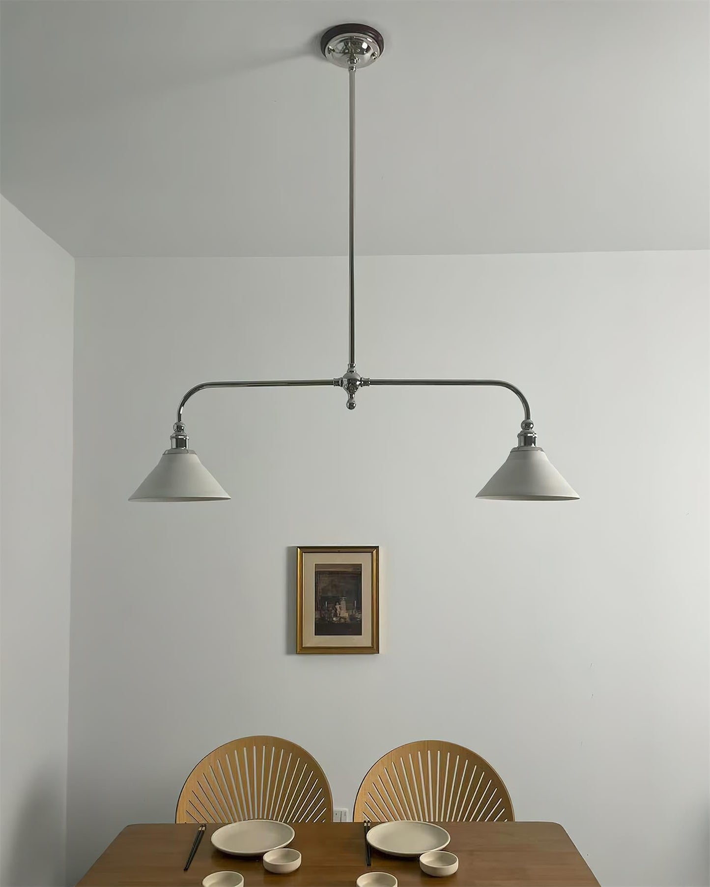 Elegant Heirloom Chandelier - Crystal Accents & Adjustable Height