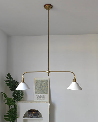 Elegant Heirloom Chandelier - Crystal Accents & Adjustable Height