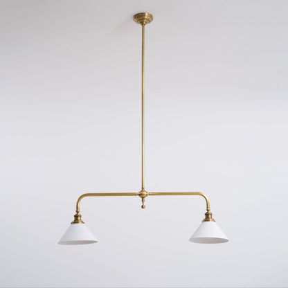 Elegant Heirloom Chandelier - Crystal Accents & Adjustable Height