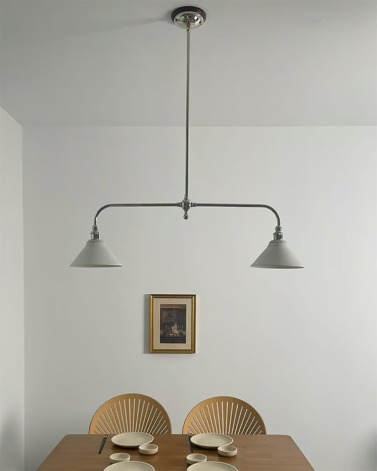 Elegant Heirloom Chandelier - Crystal Accents & Adjustable Height