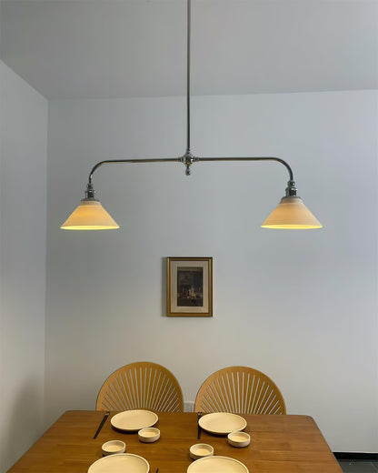 Elegant Heirloom Chandelier - Crystal Accents & Adjustable Height