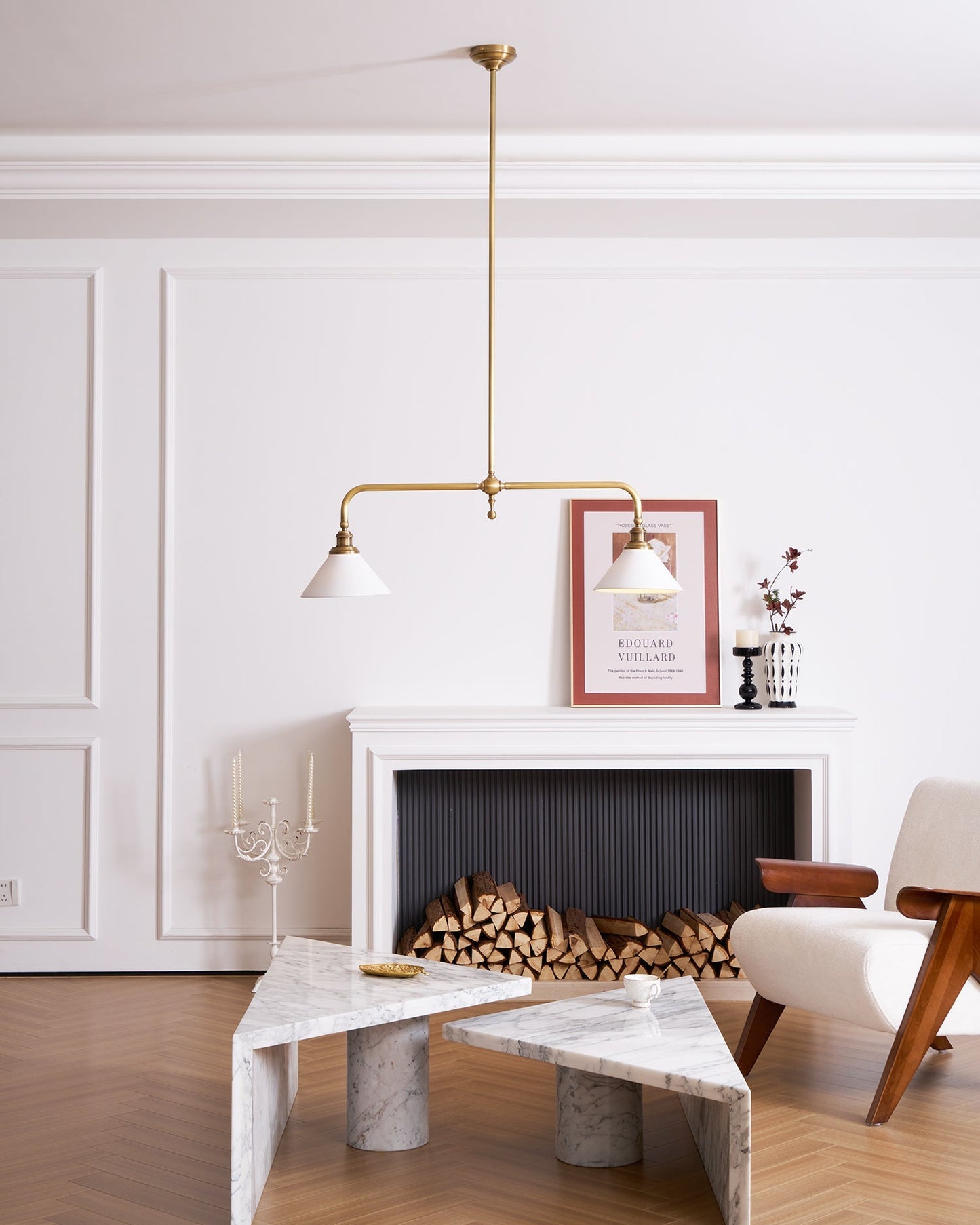 Elegant Heirloom Chandelier - Crystal Accents & Adjustable Height
