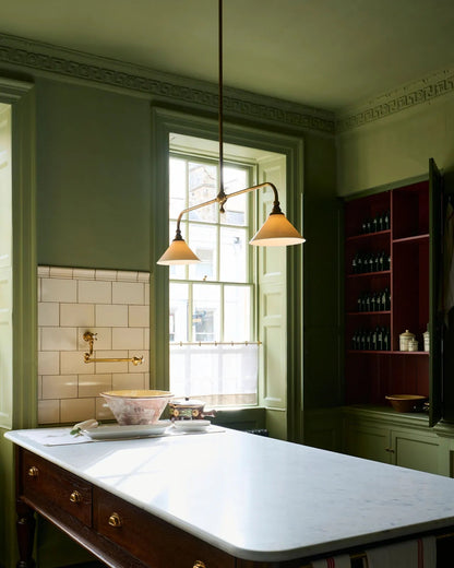Elegant Heirloom Chandelier - Crystal Accents & Adjustable Height