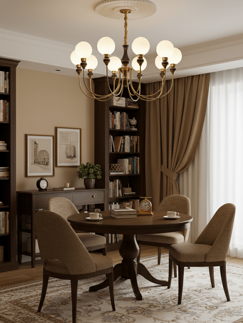 Helena Curve Chandelier - Elegant Design with Adjustable Height & LED