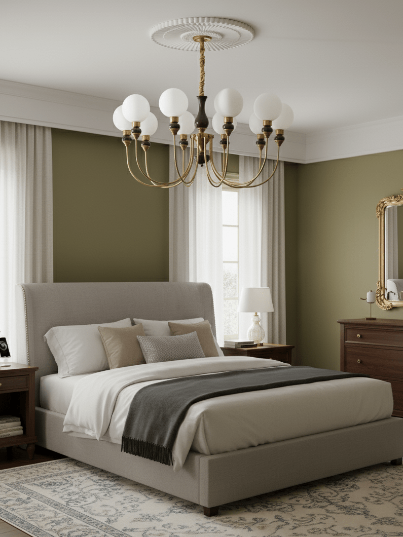 Helena Curve Chandelier - Elegant Design with Adjustable Height & LED