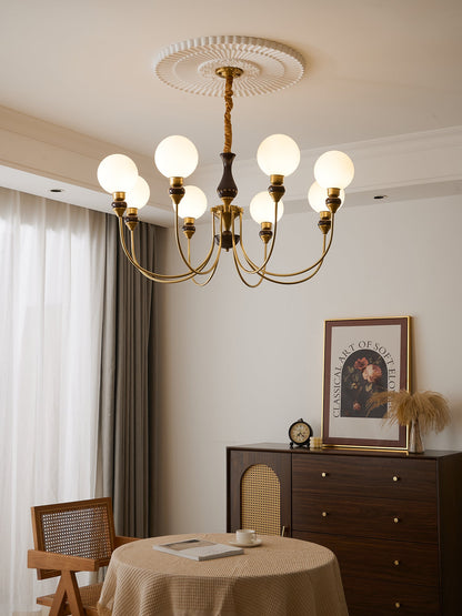 Helena Curve Chandelier - Elegant Design with Adjustable Height & LED