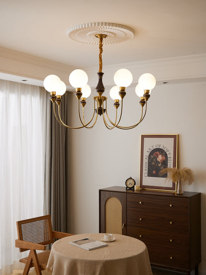 Helena Curve Chandelier - Elegant Design with Adjustable Height & LED