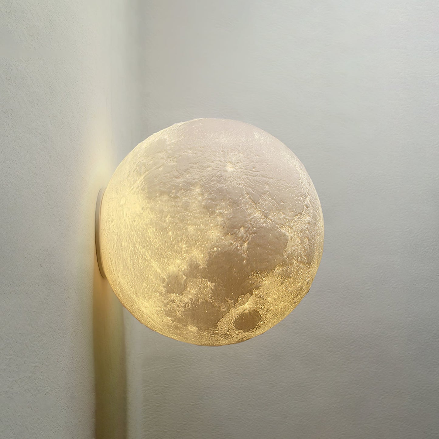 3D Moon Wall Lamp - Adjustable Brightness & Remote Control