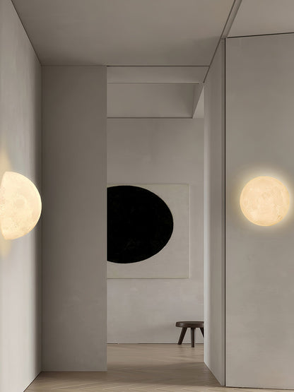 3D Moon Wall Lamp - Adjustable Brightness & Remote Control