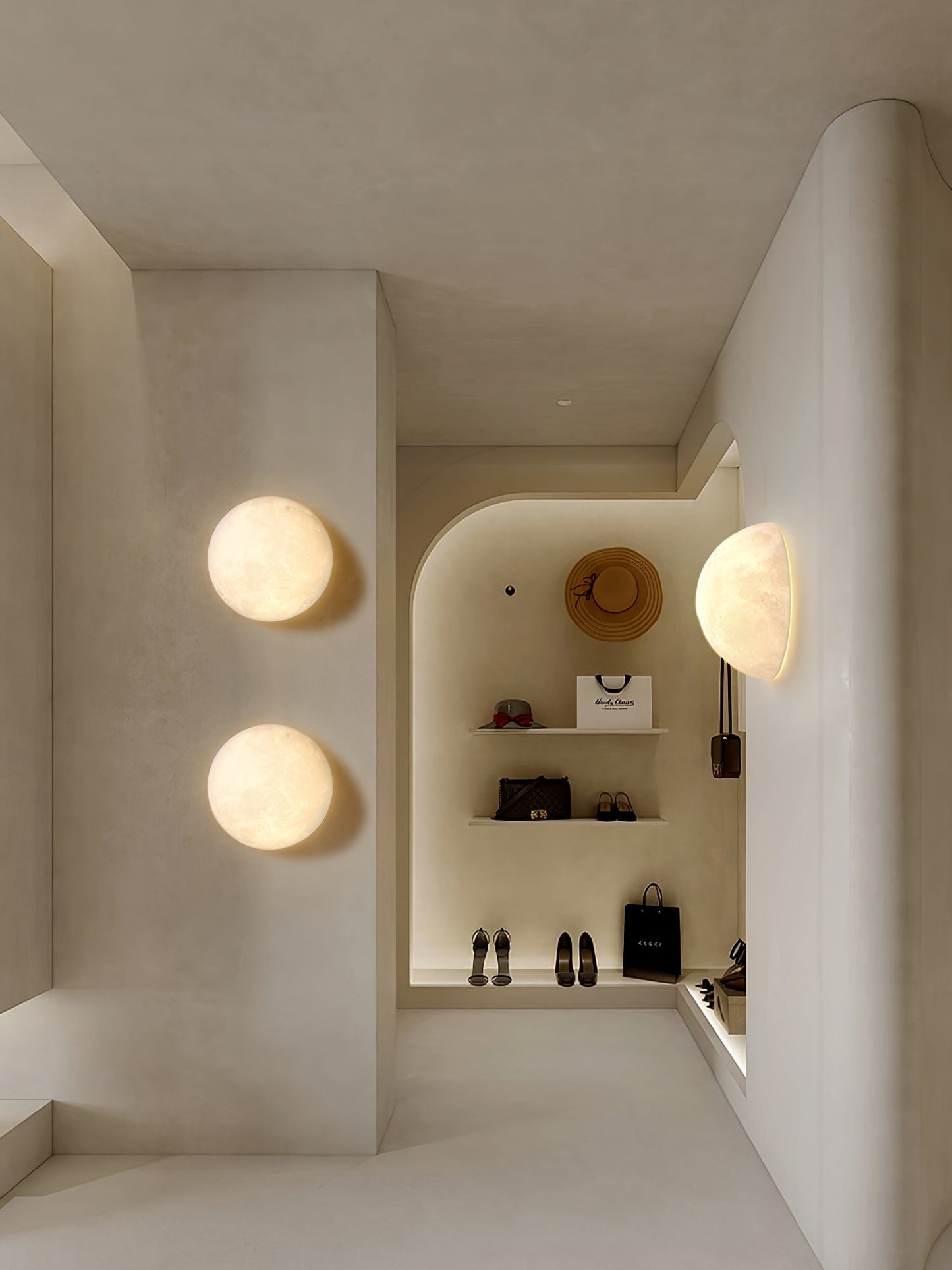 3D Moon Wall Lamp - Adjustable Brightness & Remote Control
