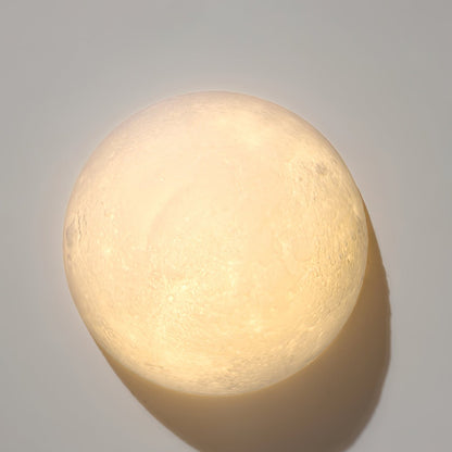 3D Moon Wall Lamp - Adjustable Brightness & Remote Control