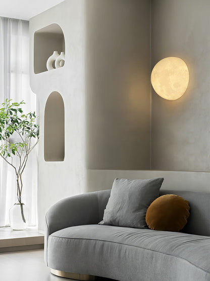 3D Moon Wall Lamp - Adjustable Brightness & Remote Control