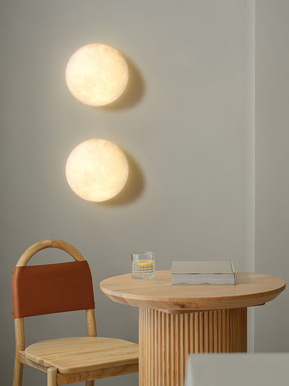 3D Moon Wall Lamp - Adjustable Brightness & Remote Control