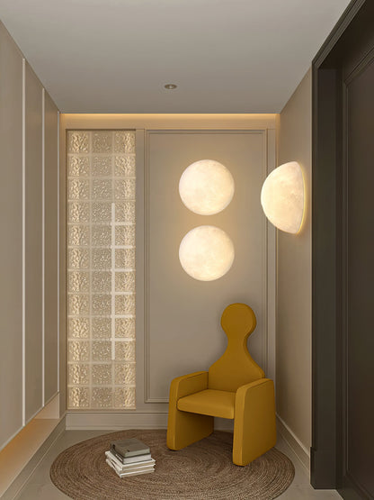 3D Moon Wall Lamp - Adjustable Brightness & Remote Control