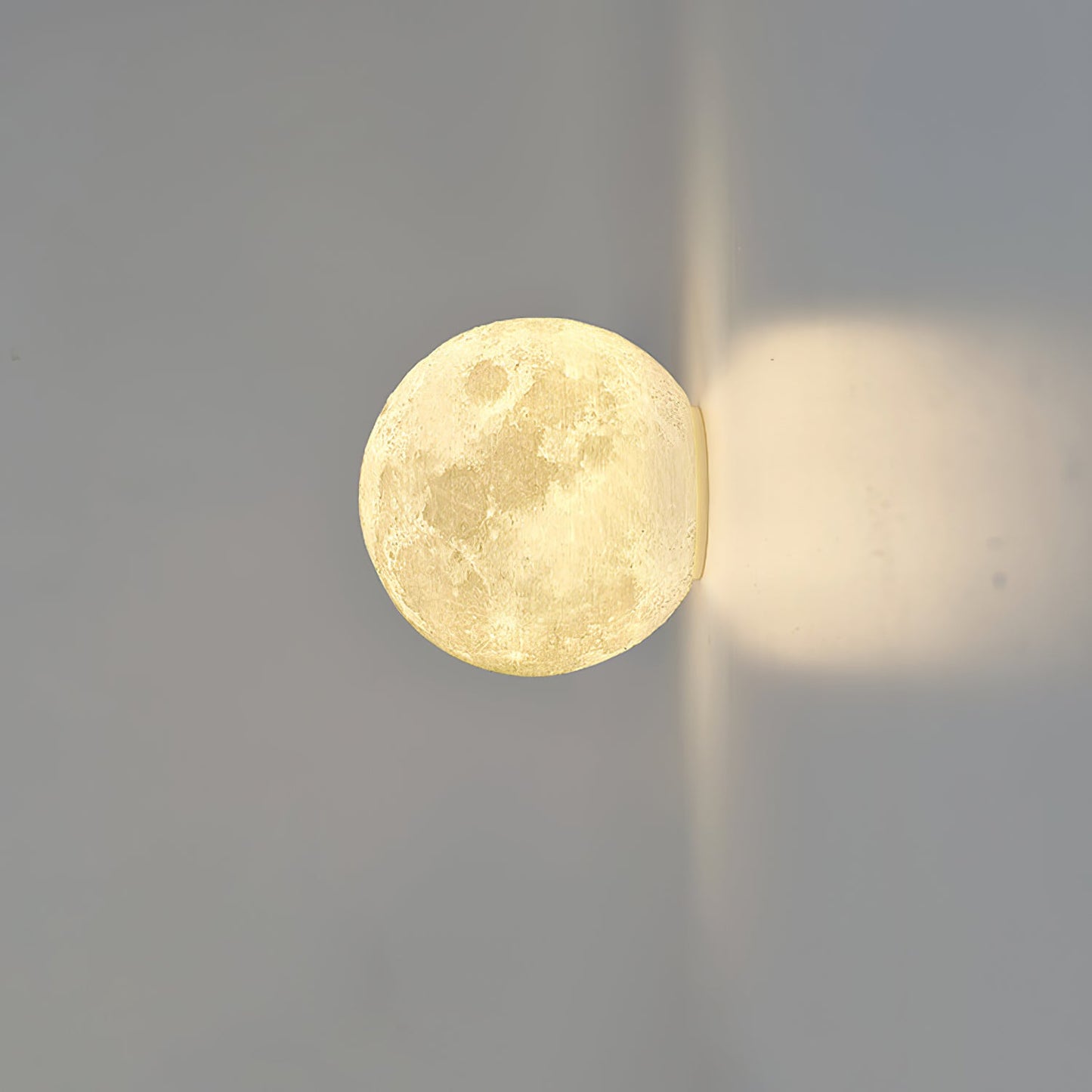 3D Moon Wall Lamp - Adjustable Brightness & Remote Control