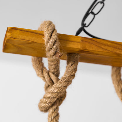 Hemp Rope Industrial Grenade Chandelier Position 35