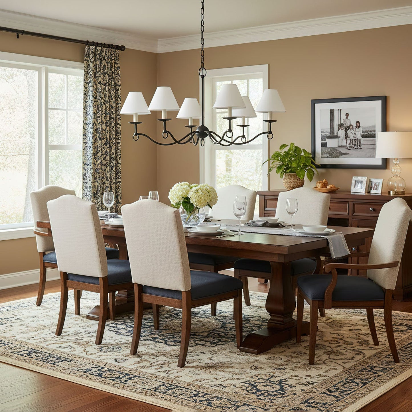 Elegant Henry Chandelier - Modern Design with Adjustable Height & LED