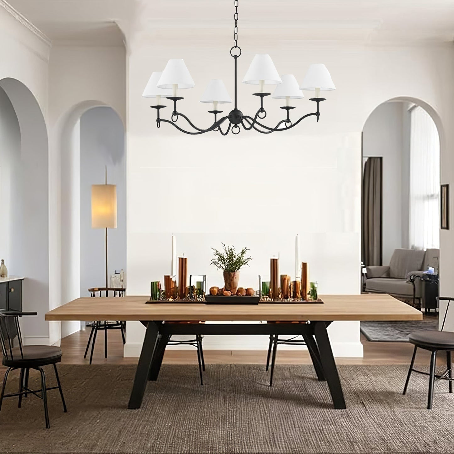 Elegant Henry Chandelier - Modern Design with Adjustable Height & LED
