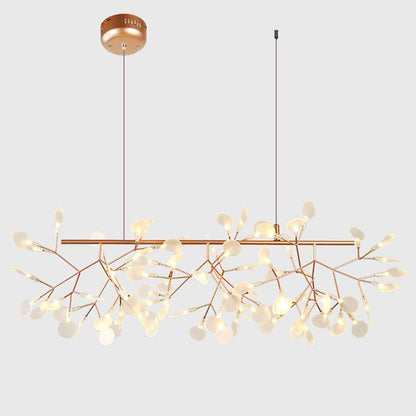 Rose Gold Firefly LED Chandelier - Dimmable, Energy-Efficient Lighting