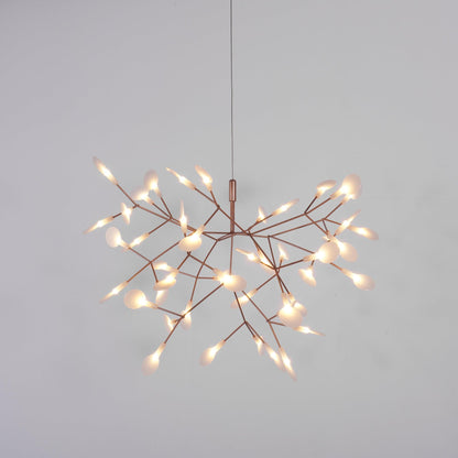 Rose Gold Firefly LED Chandelier - Dimmable, Energy-Efficient Lighting