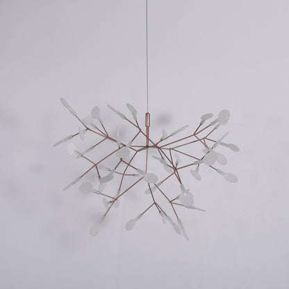 Rose Gold Firefly LED Chandelier - Dimmable, Energy-Efficient Lighting