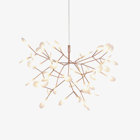 Rose Gold Firefly LED Chandelier - Dimmable, Energy-Efficient Lighting
