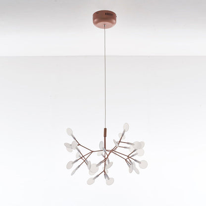 Rose Gold Firefly LED Chandelier - Dimmable, Energy-Efficient Lighting