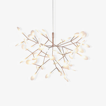 Rose Gold Firefly LED Chandelier - Dimmable, Energy-Efficient Lighting