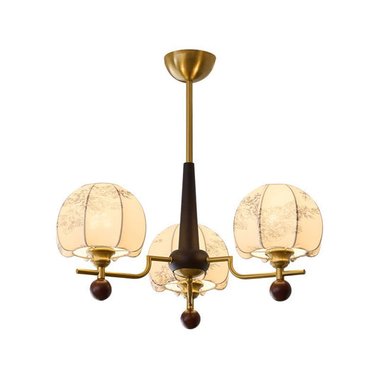 Heritage Bloom Chandelier - Elegant Design with Adjustable Height & LE