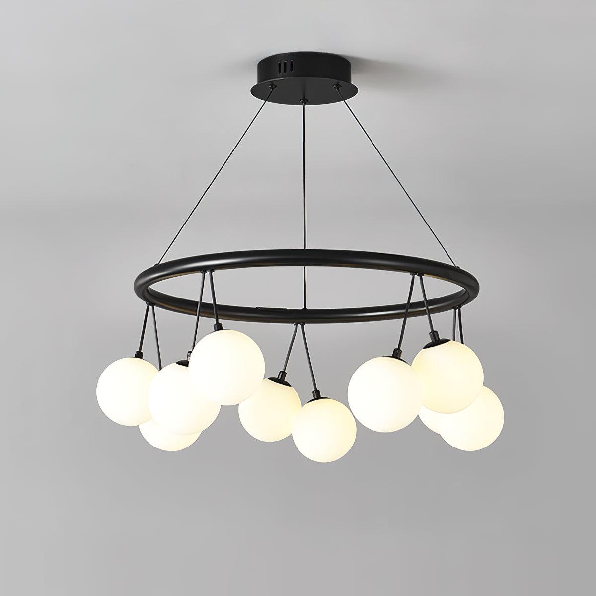 Heronia Chandelier - Elegant Crystal Design with Adjustable Height