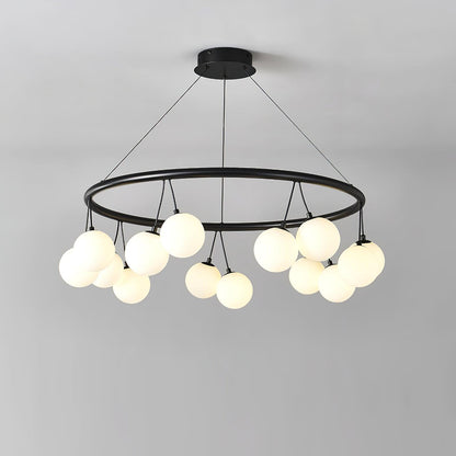 Heronia Chandelier - Elegant Crystal Design with Adjustable Height