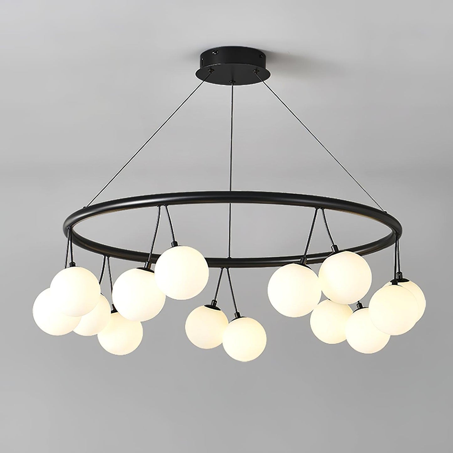 Heronia Chandelier - Elegant Crystal Design with Adjustable Height