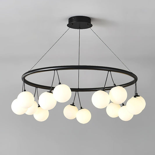 Heronia Chandelier - Elegant Crystal Design with Adjustable Height