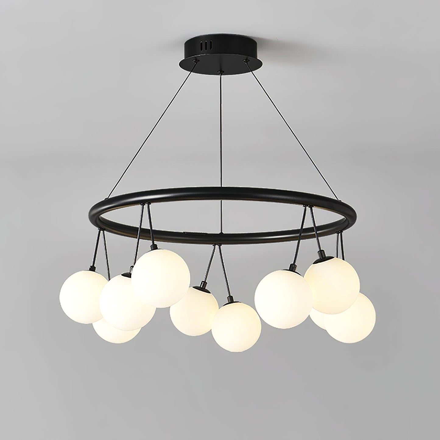Heronia Chandelier - Elegant Crystal Design with Adjustable Height
