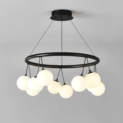 Heronia Chandelier - Elegant Crystal Design with Adjustable Height