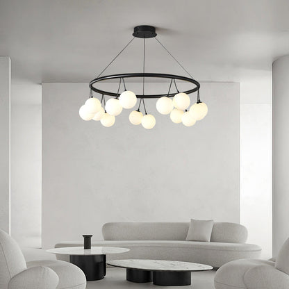 Heronia Chandelier - Elegant Crystal Design with Adjustable Height