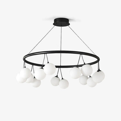 Heronia Chandelier - Elegant Crystal Design with Adjustable Height