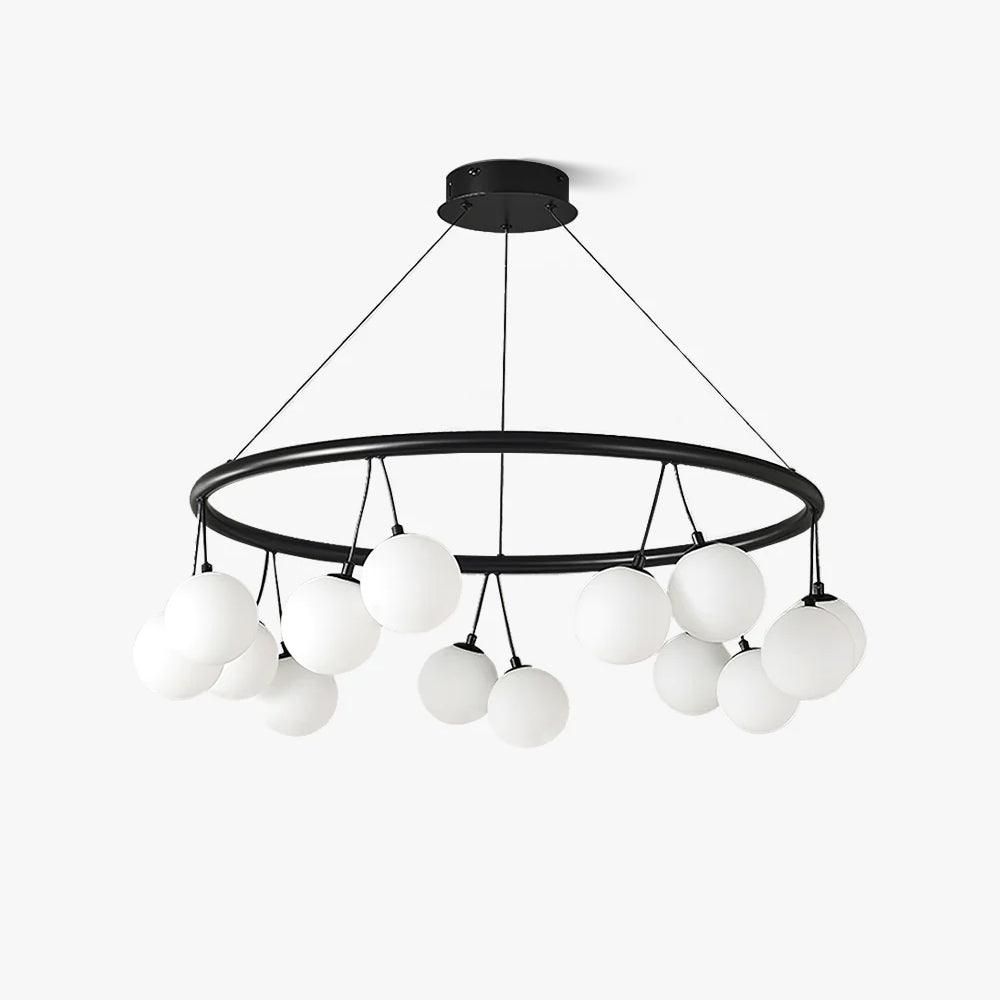 Heronia Chandelier - Elegant Crystal Design with Adjustable Height